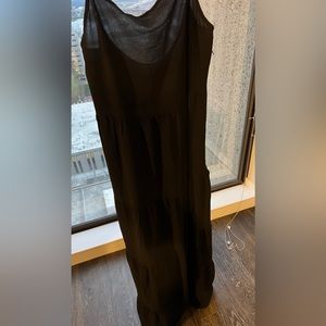 Black maxi dress